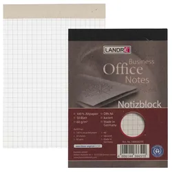 LANDRÉ® Notizblock Recycling DIN A6 kariert