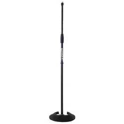 keepdrum MS096 Mikrofonständer gerade mit Mikrofonklammer, Mikrofonständer, Schwarz
