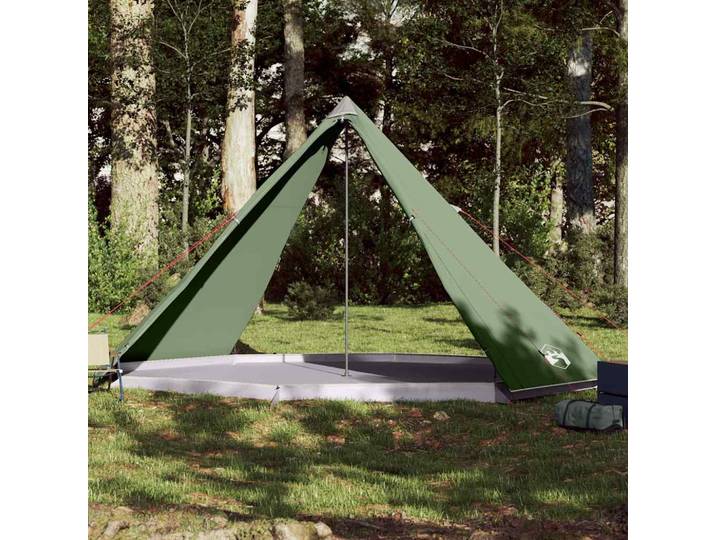 vidaXL Tipi-Familienzelt 8 Personen Grün Wasserdicht
