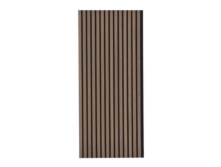 Akustikpaneel Walnuss furniert, Walnussfarben, furniert, 57.25x119.5x1.9 cm, Montage ohne Bohren, Tapeten & Wandverkleidungen, Akustikpaneele