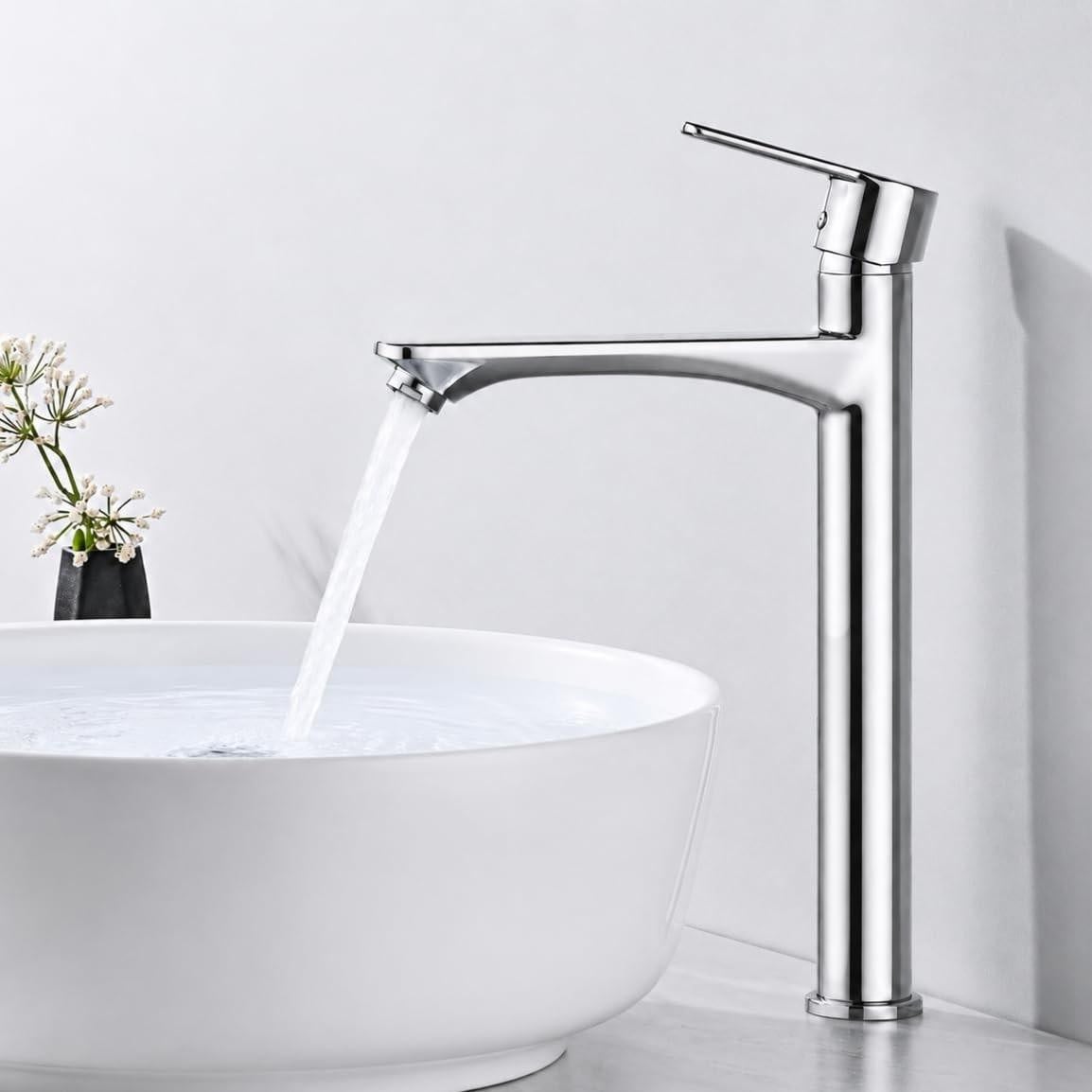 Merkloze waterbesparende wastafelkraan voor de badkamer