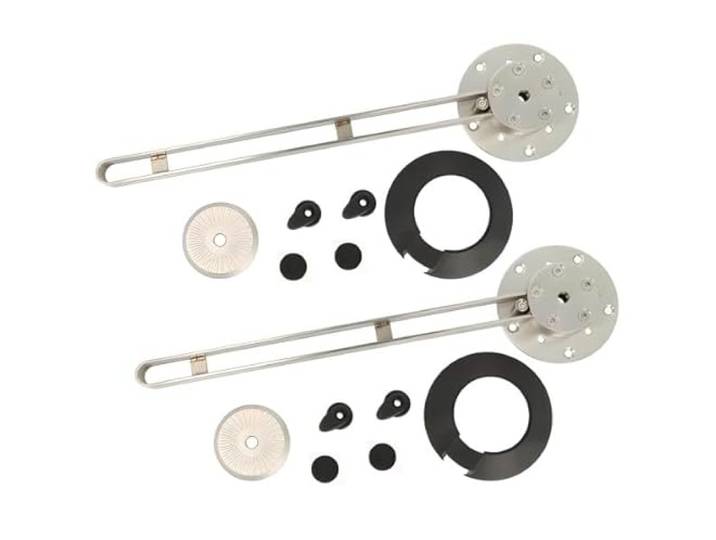 Gedotec Tischplatten-Verlängerung schwenkbar aus Edelstahl 304 Schwenkträger Tragkraft 60 kg 1 Set Tischplattenverbinder 360° drehbar Tischverlängerung für jeden Tisch Erweiterung Esstisch