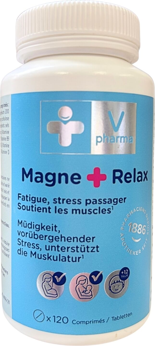 Vpharma Nutrition Magnesium Plus Relax 120 gélules