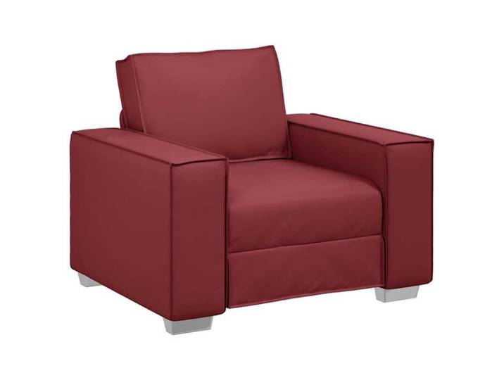 Les Soldes  Canapé-Chaise 59cm( 1 pc ) - CLOUD - Sofa 1 PLACE - Design respirant - Bordeaux tissu LV3147