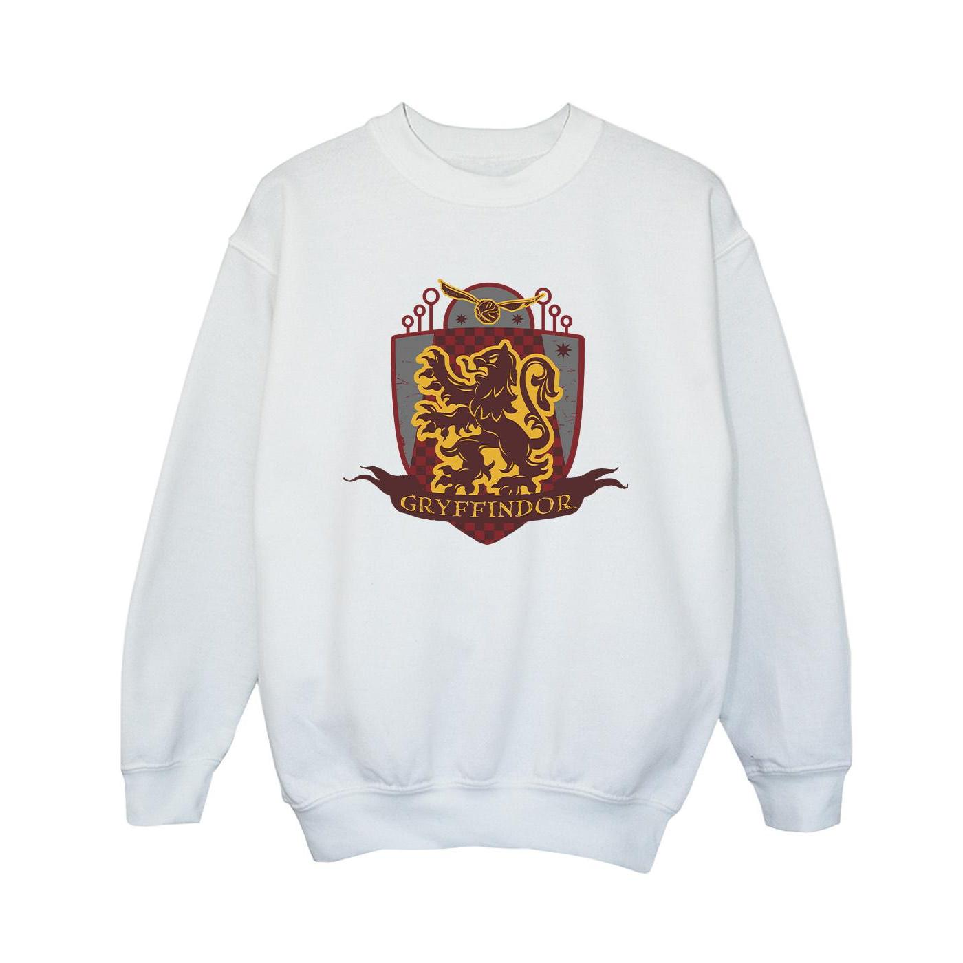 Harry Potter Jongens Gryffindor borstembleem Sweatshirt (Wit)