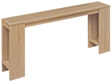 Costway 71 Inches Long Console Table with Storage for Hallway-Natural