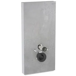 Geberit Monolith Wand-WC-Modul 131022JV5 Bauhöhe 101cm, Front betonoptik, Seite aluminium