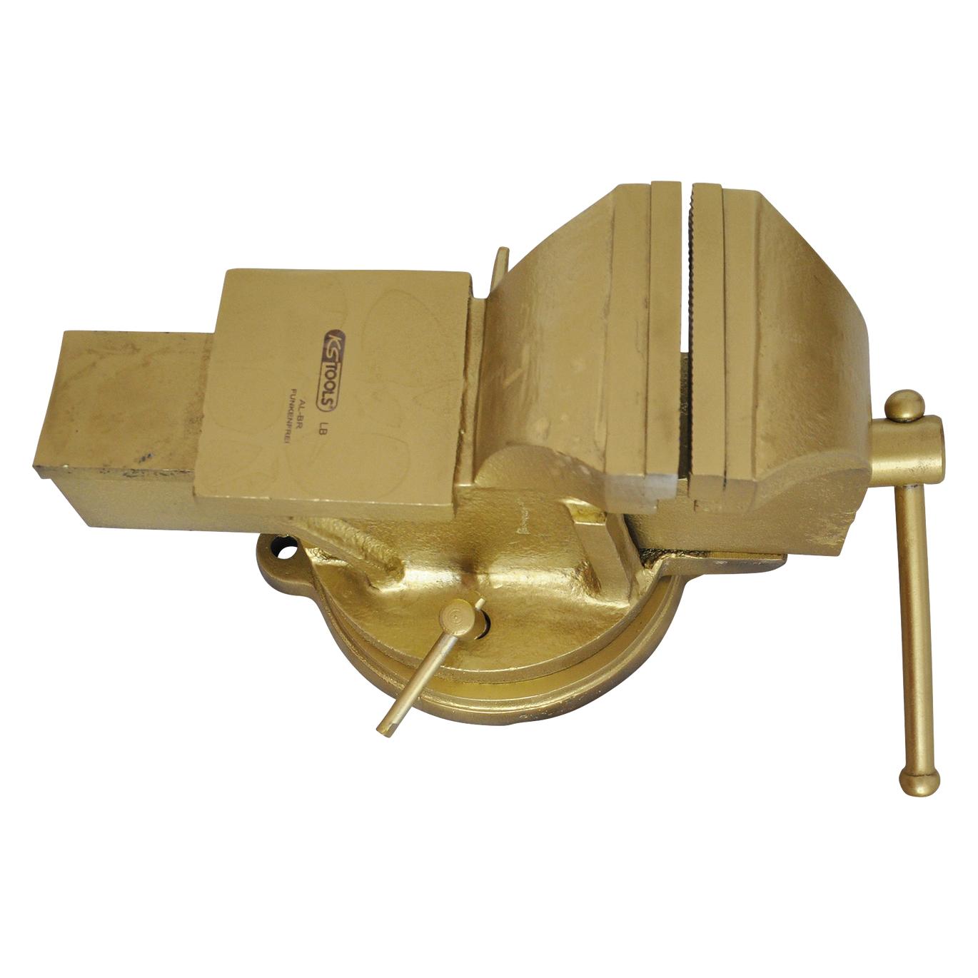 KS Tools BRONZEplus Parallel-Schraubstock, mit Drehteller, Spannweite 100 mm (100 mm) (963.5005)