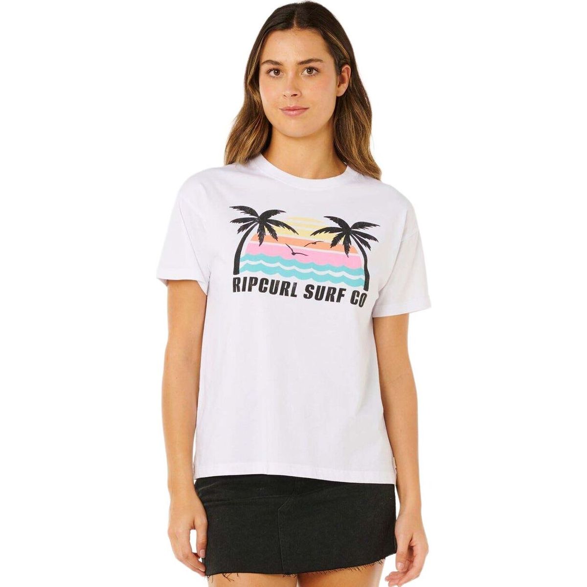 RipCurl Malibu Relaxed Tee optical white (3262) XS 0NCWTE-3262-XS