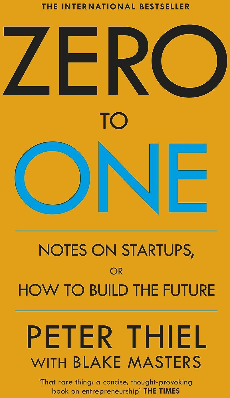 Virgin Books Zero to One by Peter Thiel with Blake Masters - Paperback - Business & Startups - Bestselling Guide to Building Innovative Companies