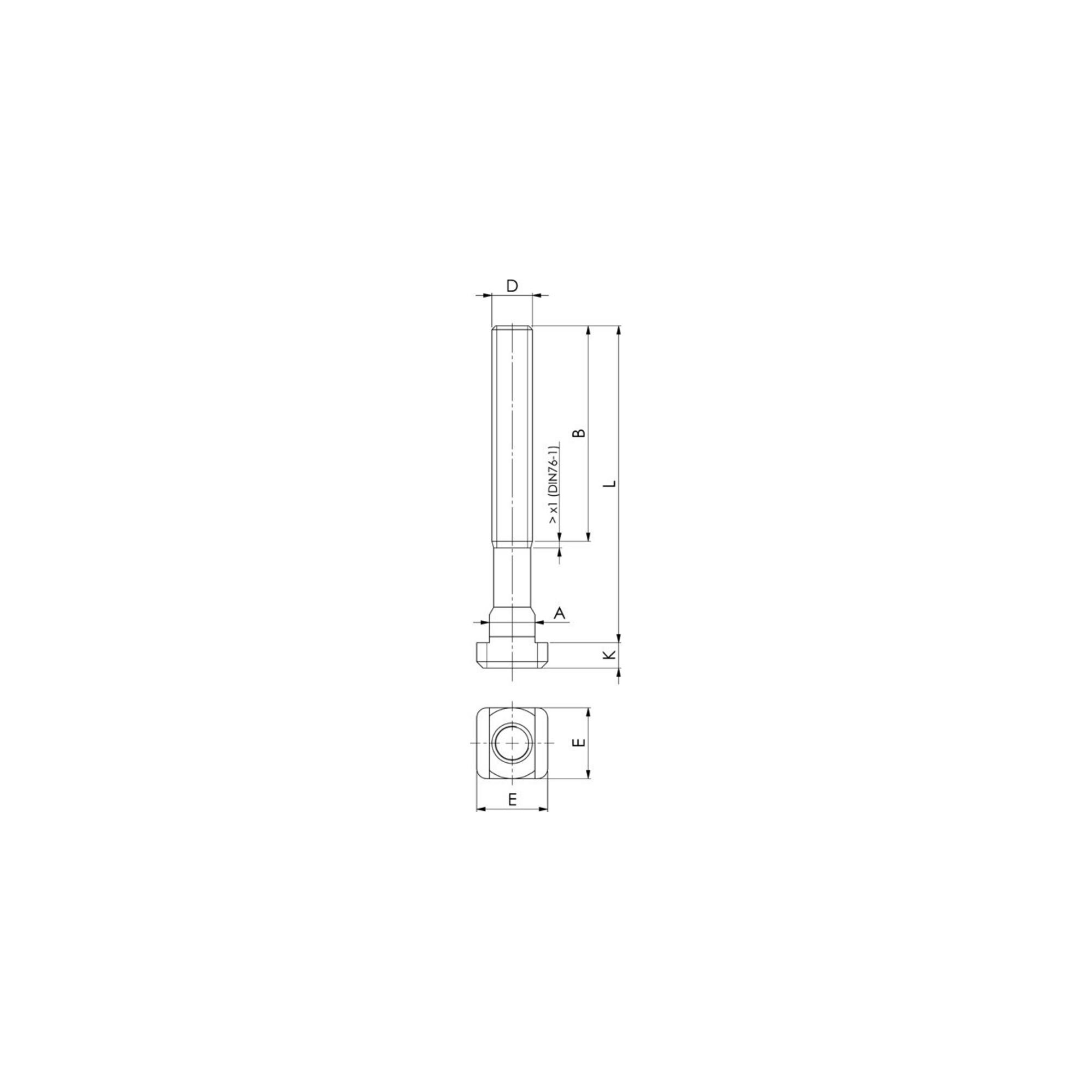AMF T-Nutenstein Nr.508R 9,7mm Rohling (84525)