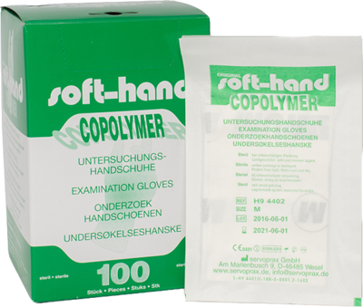 Büttner-Frank GmbH HANDSCHUHE Einmal Copolymer steril Gr.M 100 St 06078256