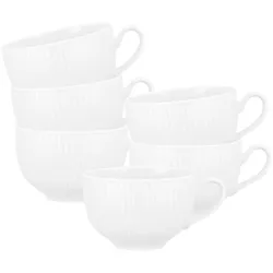 Seltmann Weiden Amina Milchkaffeetasse 0,35 l 6er Set - Weiß