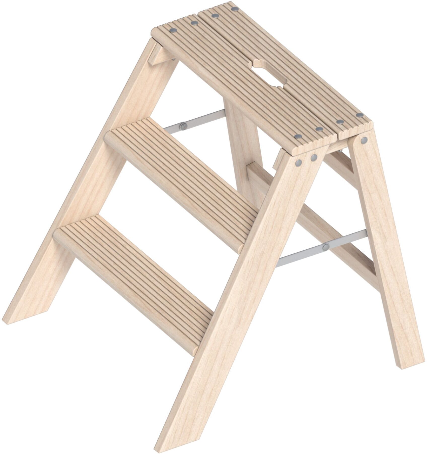 Layher Holzstufentritt 1055 klappbar 3 Stufen (1055003)