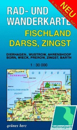 Lutz Gebhardt - Fischland, Darß, Zingst 1 : 30 000 Rad- und Wanderkarte: Mit Dierhagen, Wustrow, Ahrenshoop, Born, Wieck, Prerow, Zingst, Barth - Preis vom 09.10.2026 07:28:09 h