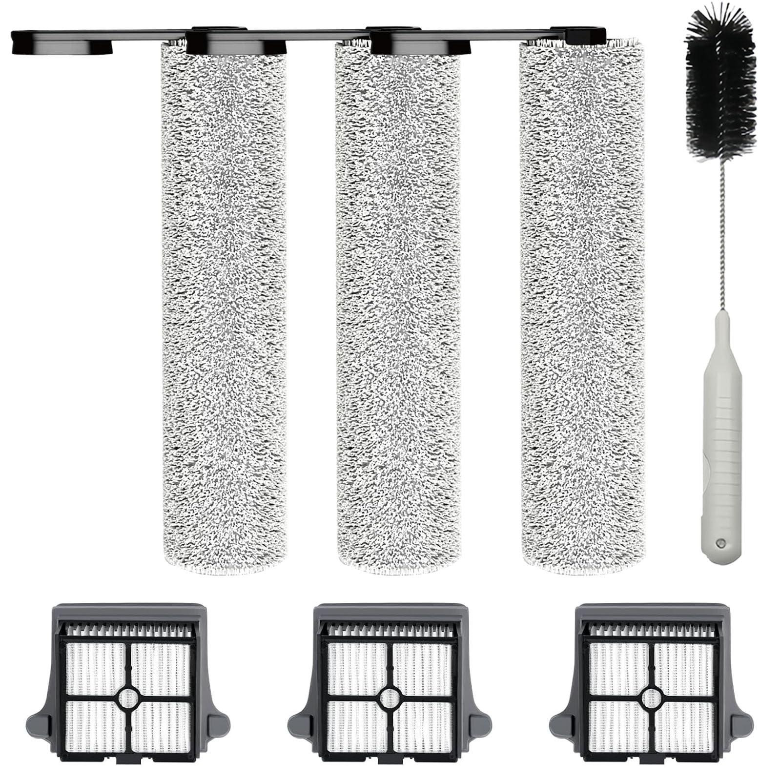 Selius Accessoires Set voor Nat- en Droogzuigers met 3 Borstelrollen, 3 HEPA-filters en Reinigingsborstel