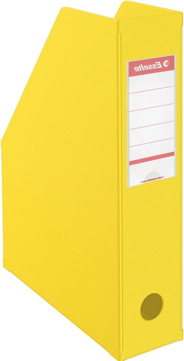 Tijdschrift Bestand Geel - Catalogus Houder voor A4 Documenten - Opvouwbaar Ontwerp