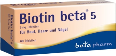 betapharm Arzneimittel GmbH BIOTIN BETA 5 Tabletten 60 St 14278443