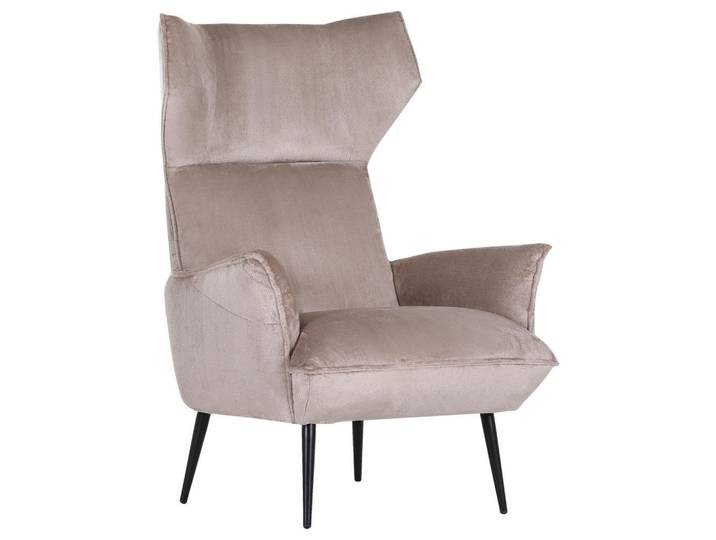 Carryhome Ohrensessel, Beige, Metall, 83x110x92 cm, Wohnzimmer, Sessel, Ohrensessel