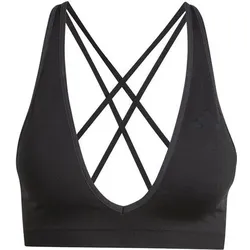 ADIDAS Damen BH Workout Essentials Knit Light Support BH, Größe XL in Schwarz Schwarz