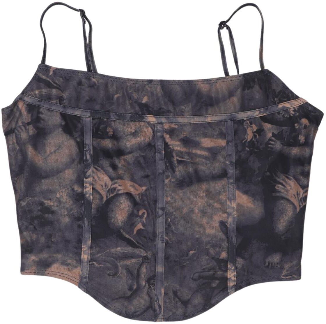 Motel Damen Top, Grau, Gr. XL, Synthetik - Second Hand