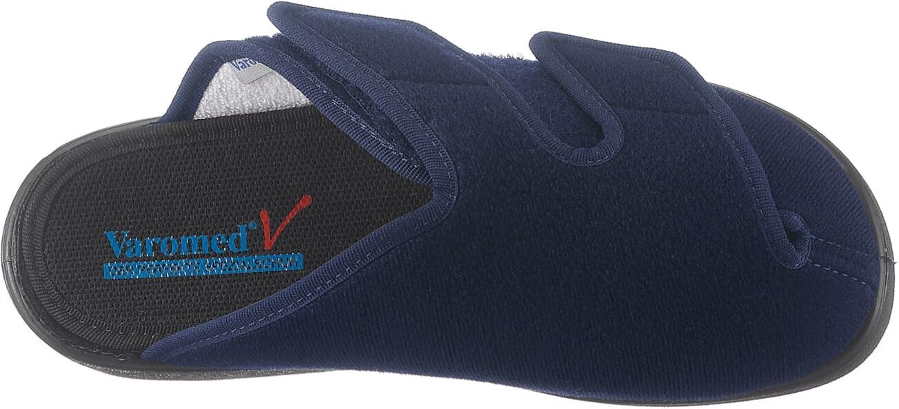 Pantoffel, Damen, Gr. 36, blau (marine), Textil, Schuhe Pantoffel marine 36