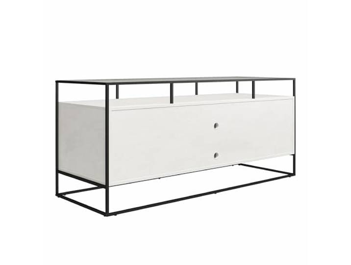 Camley TV-Ständer aus Glas und Sockel aus MDF-Gips
