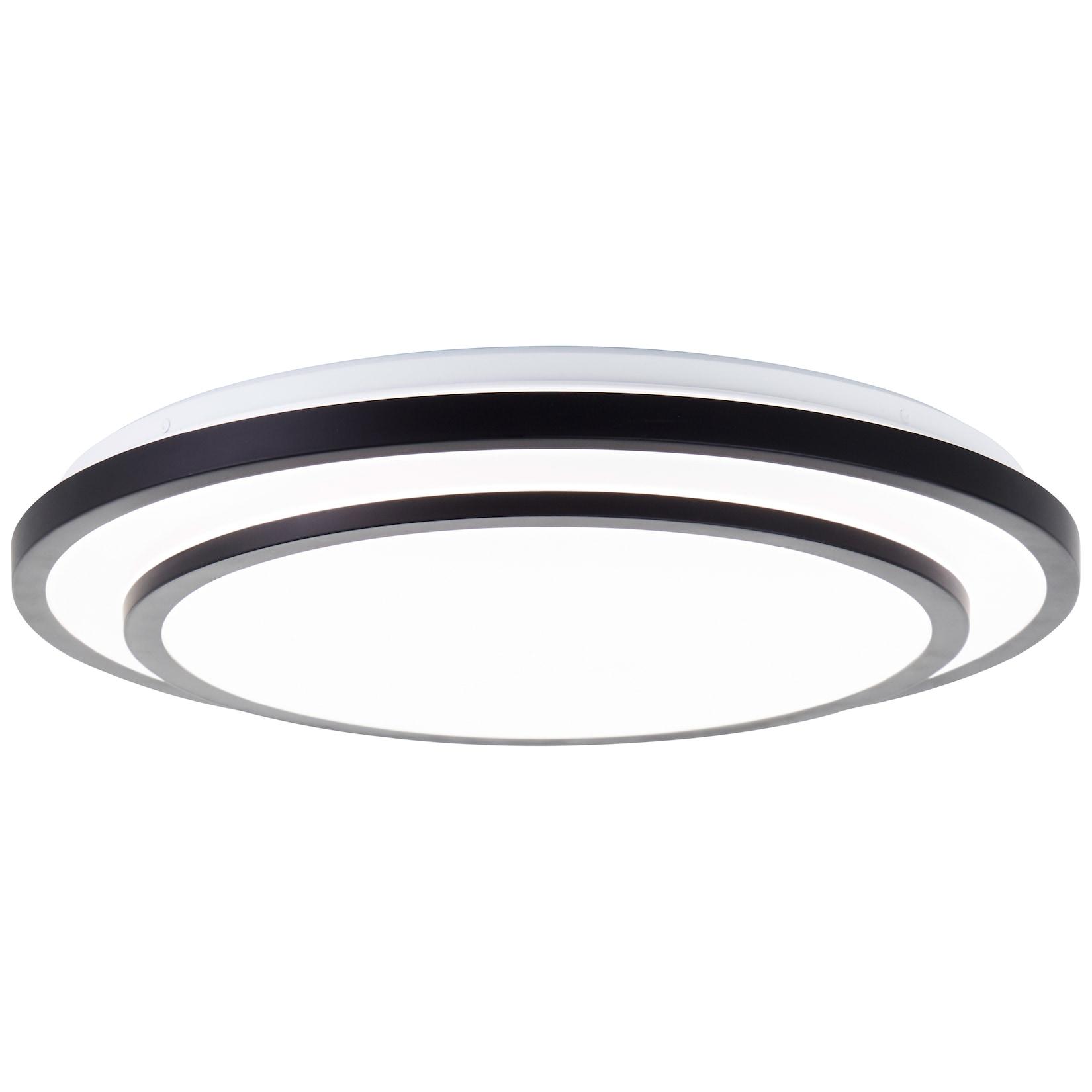 Brilliant LED Wand- und Deckenleuchte Luciano G80564A76 Wohnzimmer, Schlafzimmer Metall/Kunststoff Indoor Decke schwarz - LED fest integriert