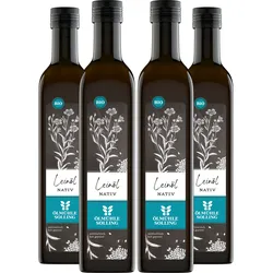 Bio Leinöl 4 x 500 ml | nativ