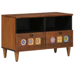 vidaXL Couchtisch Braun 80 x 54 x 40 cm Massivholz Mango