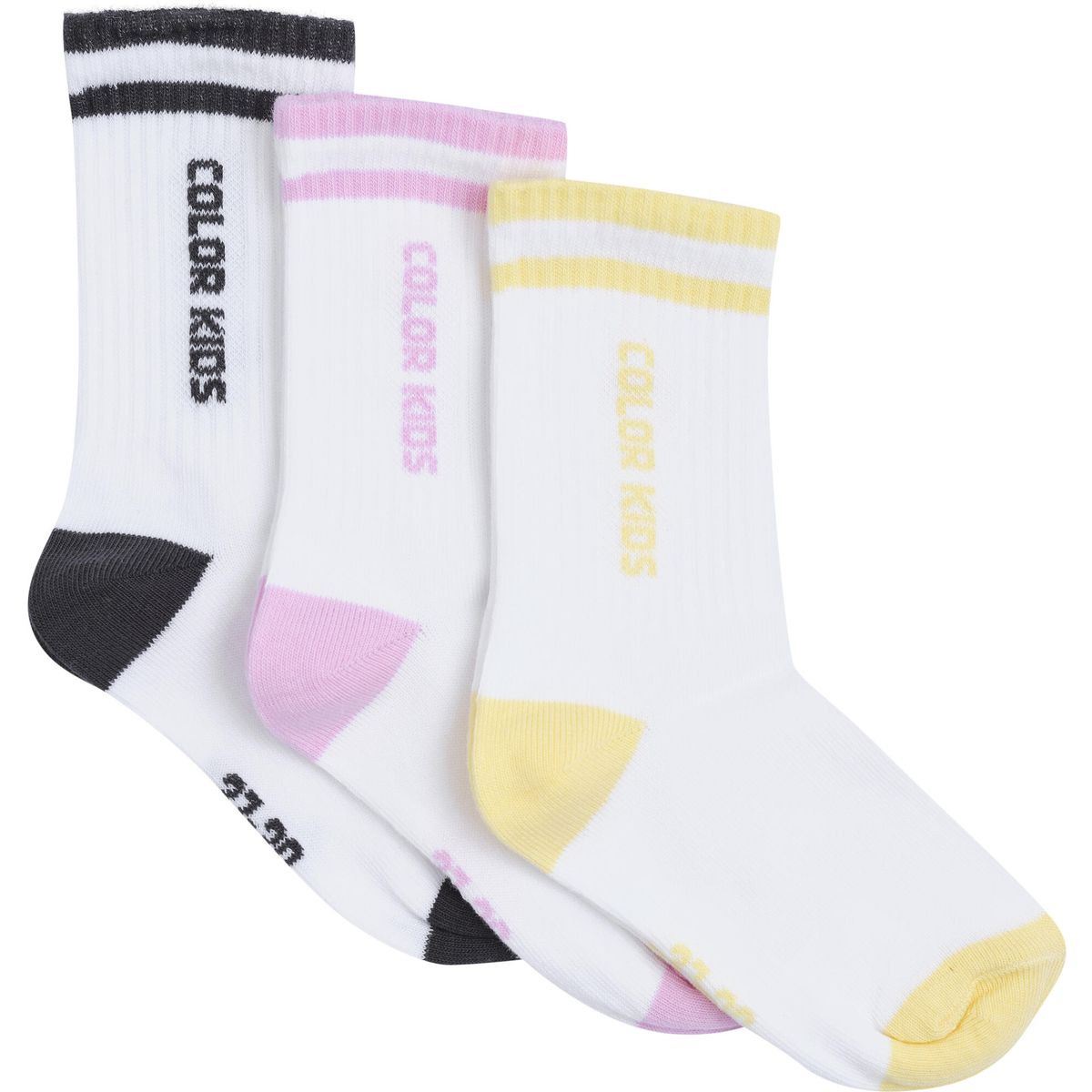 Color Kids Tennis Socks 3Pack 742690 begonia pink (5708) 23/26 742690-5708-23/26