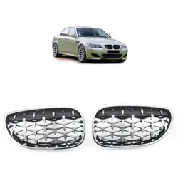 Kühlergrill / Sportgrill schwarz / chrom passend für BMW 5er E60 E61 03-10 alle Modelle