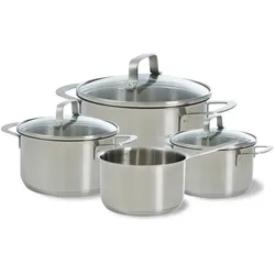 BK Bistro Pannenset - 4-delig - Inductie, Pfannenset + Topfset, Silber