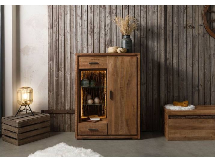 Kommode Akazie 88x40x120 natur lackiert BARK #125