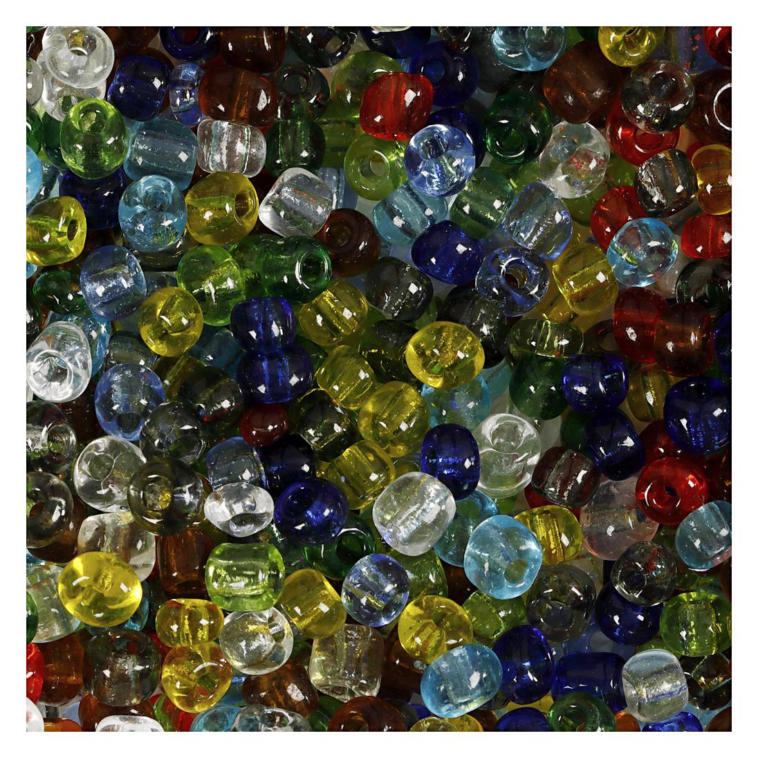 Creativ Company Rocailles transparentes Glas, 130 Gramm (5712854330534)
