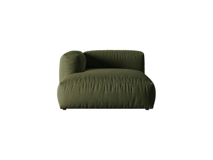 Modulares Design Chaiselongue „Martina“ Strukturstoff Grün Micadoni