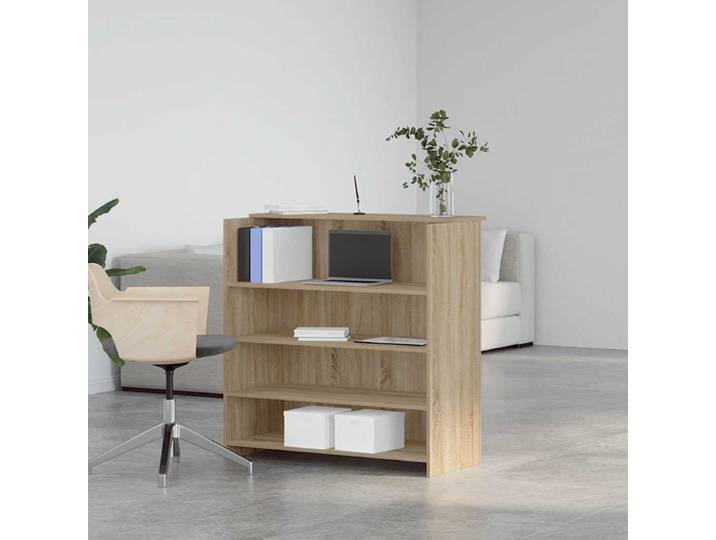 Bureau de réception en chêne Sonoma 100x50x103,5 cm en bois d'ingénierie, idéal pour les discours et les réceptions