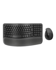 Logitech Wave Keys and Lift Combo Tastatur-und-Maus-Set kabellos Bluetooth LE 2,4 GHz QWERTY US International Graphite (920-013635)