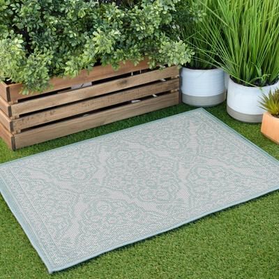 Alise Rugs Vision French Country Floral Indoor/Outdoor Area Rug