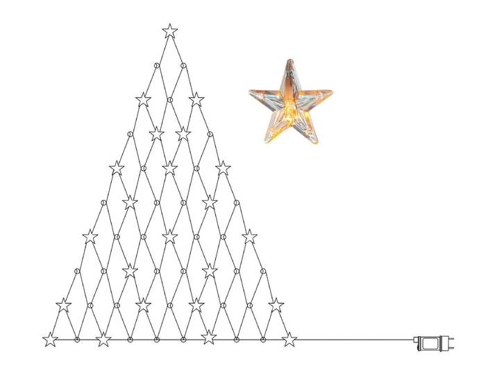 Star Trading Star Curtain Netzlichterkette 90 cm