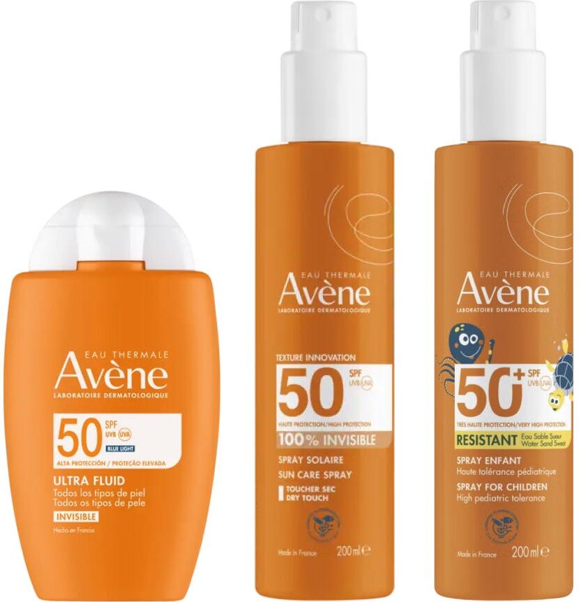 Avene Avène Pack Ultra Fluido Invisible Spf50 + Spray Invisible Spf50 + Spray Spf50+ Pediátrico