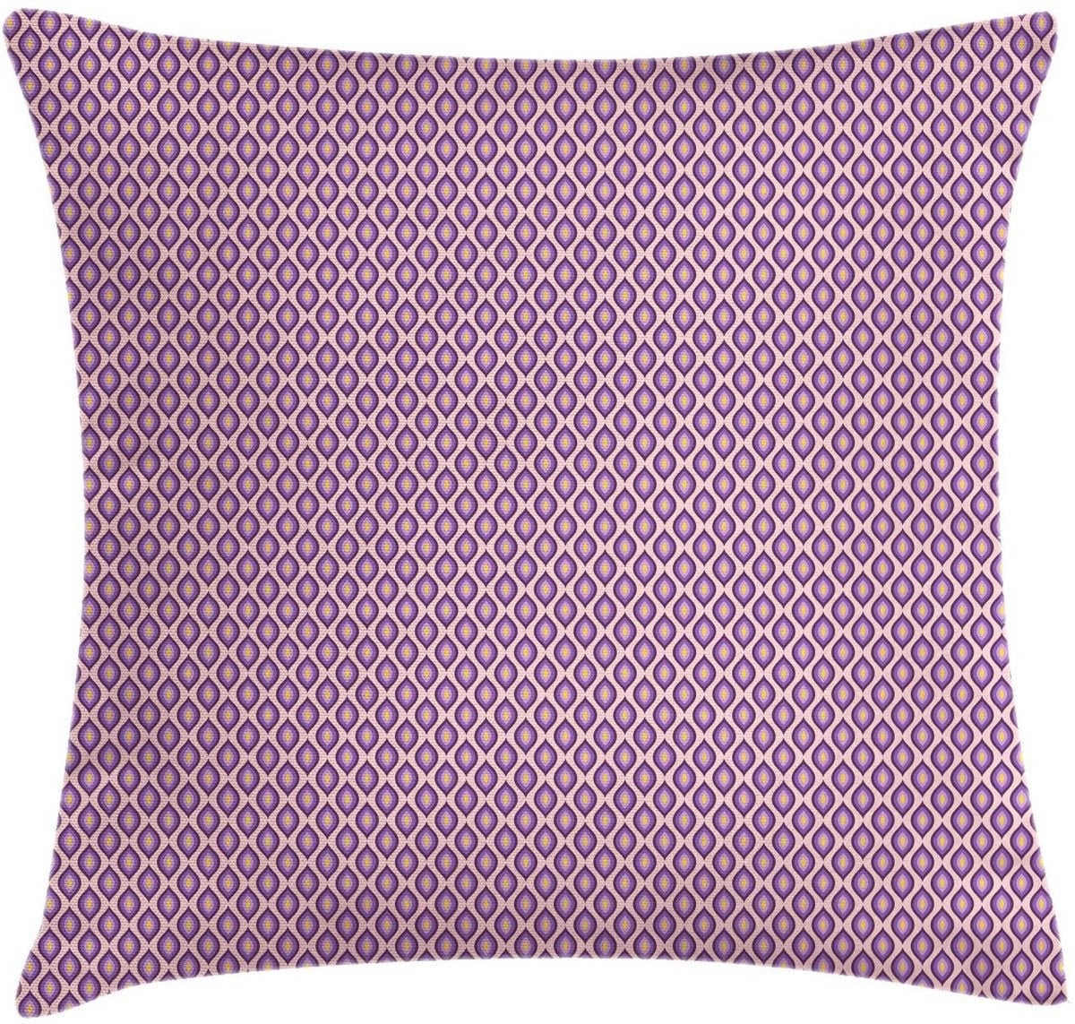 ABAKUHAUS Abstrakt Kussenhoes Dubbelzijdig Violetroos 40 x 40 cm