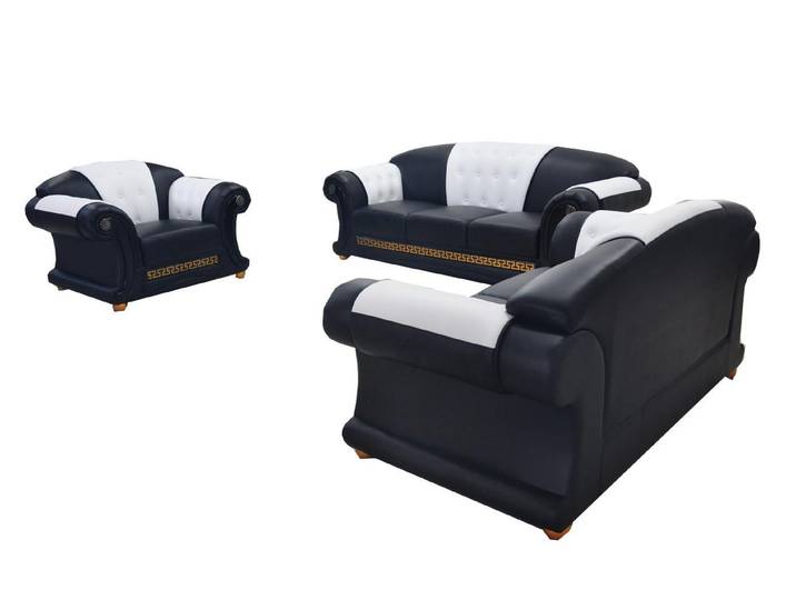 Xlmoebel Polstergarnitur Elegante Leder-Sofagarnitur mit USB-Anschlüssen, (Ecksofa, 1-tlg., Ecksofa U-Form Karben), Hergestellt in Europa