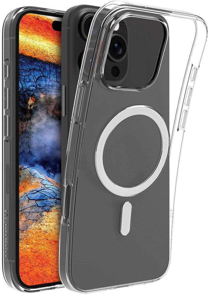 dbramante1928 iPhone 16 Pro Greenland Bagside Cover - 100% Genbrugsplast - MagSafe Kompatibel - Clear