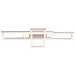 JUST LIGHT. LED-Deckenleuchte Iven Alu, Eisen, Stahl & Metall Silber