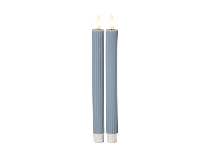 LED Dinner Kerze 2P Flamme Stripe