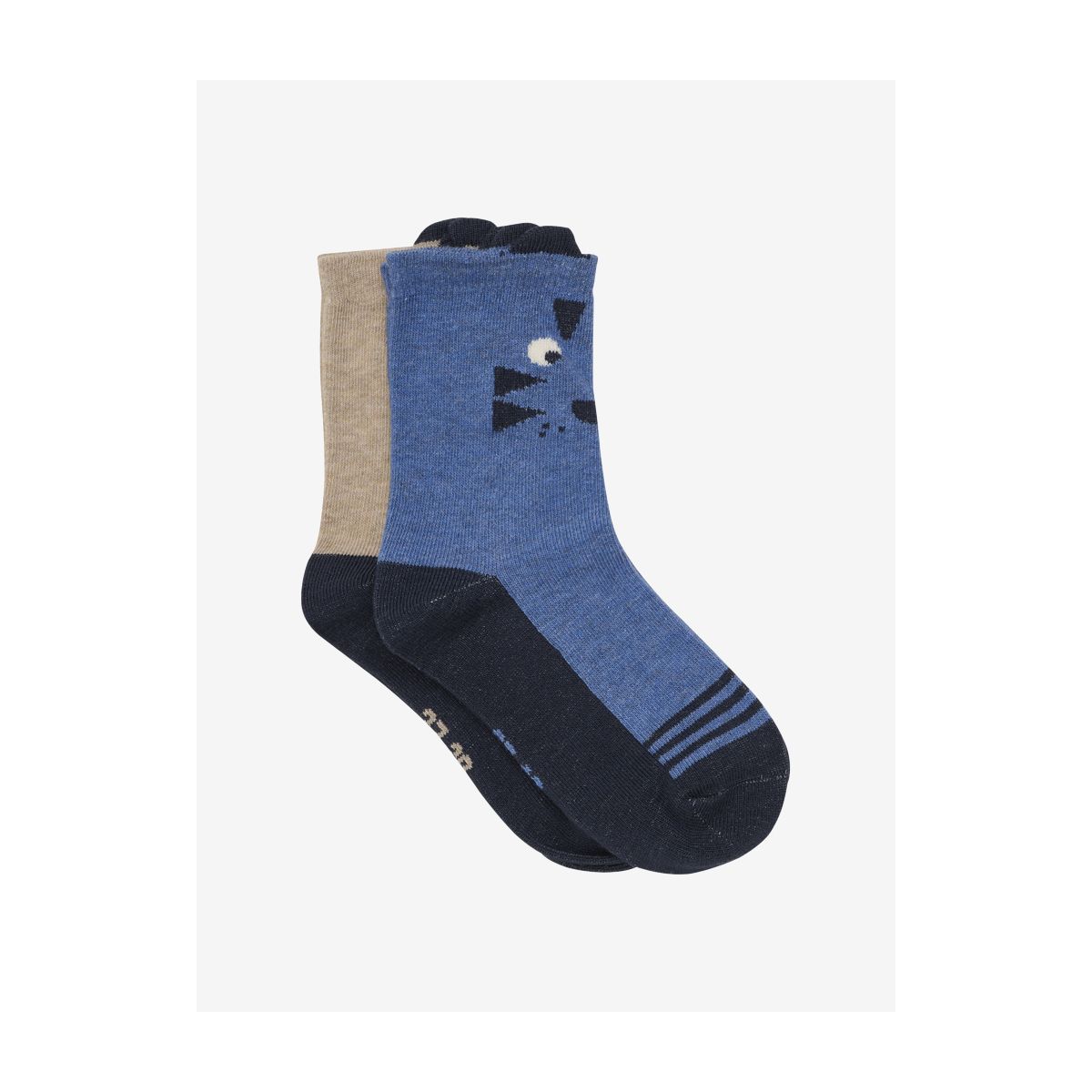 Minymo Socks w. 3D Effect (2-pack) deep navy (7795) 19\22 6634-7795-19\22