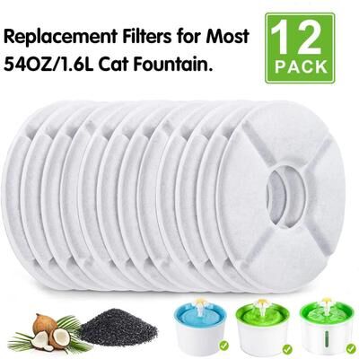 Happy Pet Pantry Activated Carbon Replacement Filter For 1.6L Cat Water FountaiN 1