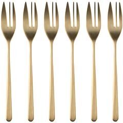 Mepra 6-piece Stainless Steel Linea Cake Fork Set - 6-Pieces