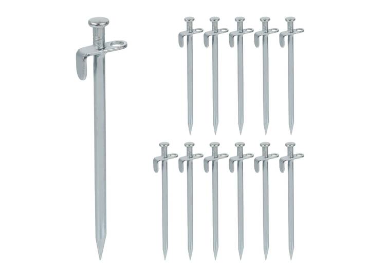 Felsbodenheringe 12er-Set Silber